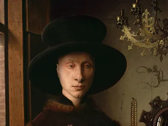 The Portrait of Giovanni Arnolfini and His Wife Giovanna Cenami (The Arnolfini Marriage) (detail)